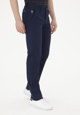 Erkek Regular Fit Lacivert Kanvas / Chino Pantolon - 50286004179