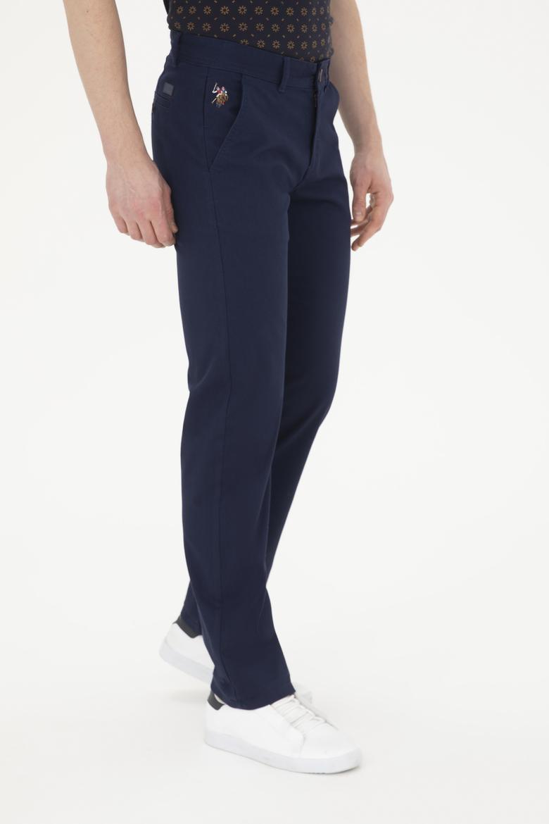 Erkek Regular Fit Lacivert Kanvas / Chino Pantolon - 50286004179