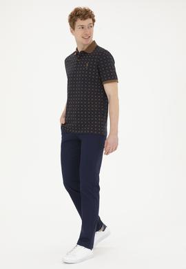 Erkek Regular Fit Lacivert Kanvas / Chino Pantolon - 50286004179