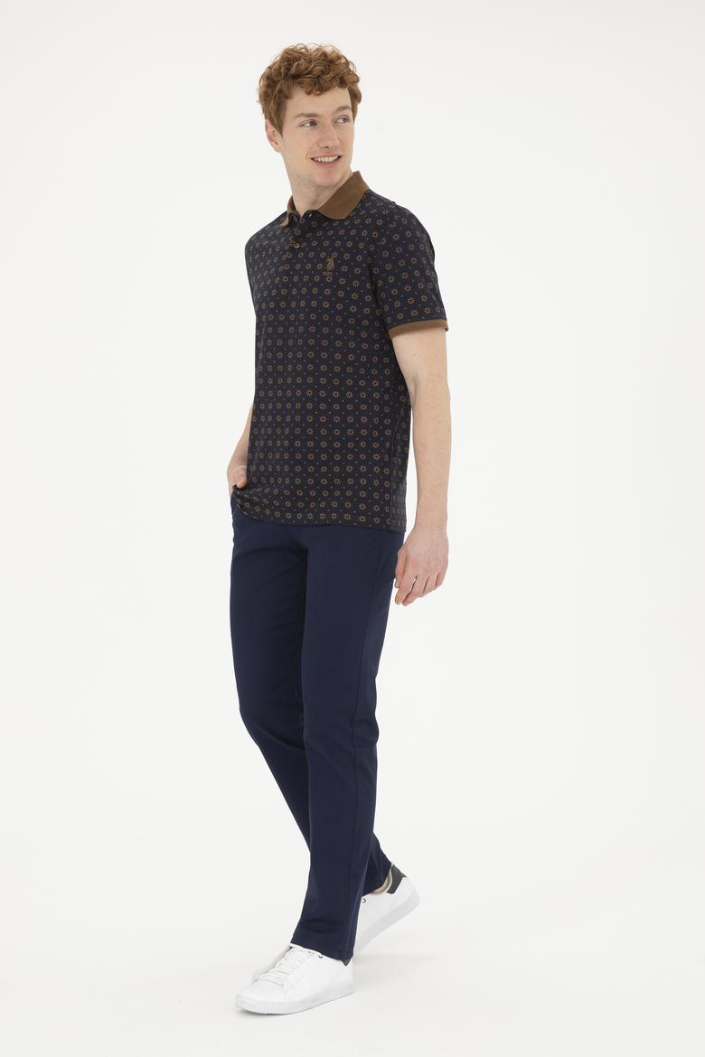 Erkek Regular Fit Lacivert Kanvas / Chino Pantolon - 50286004179