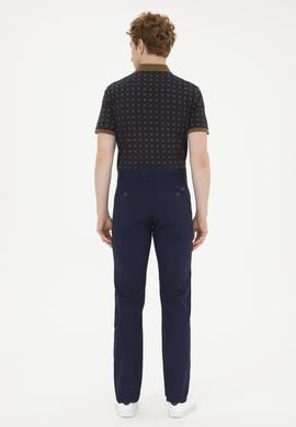 Erkek Regular Fit Lacivert Kanvas / Chino Pantolon - 50286004179