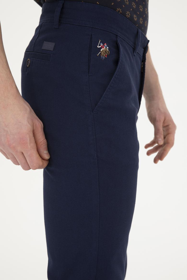 Erkek Regular Fit Lacivert Kanvas / Chino Pantolon - 50286004179
