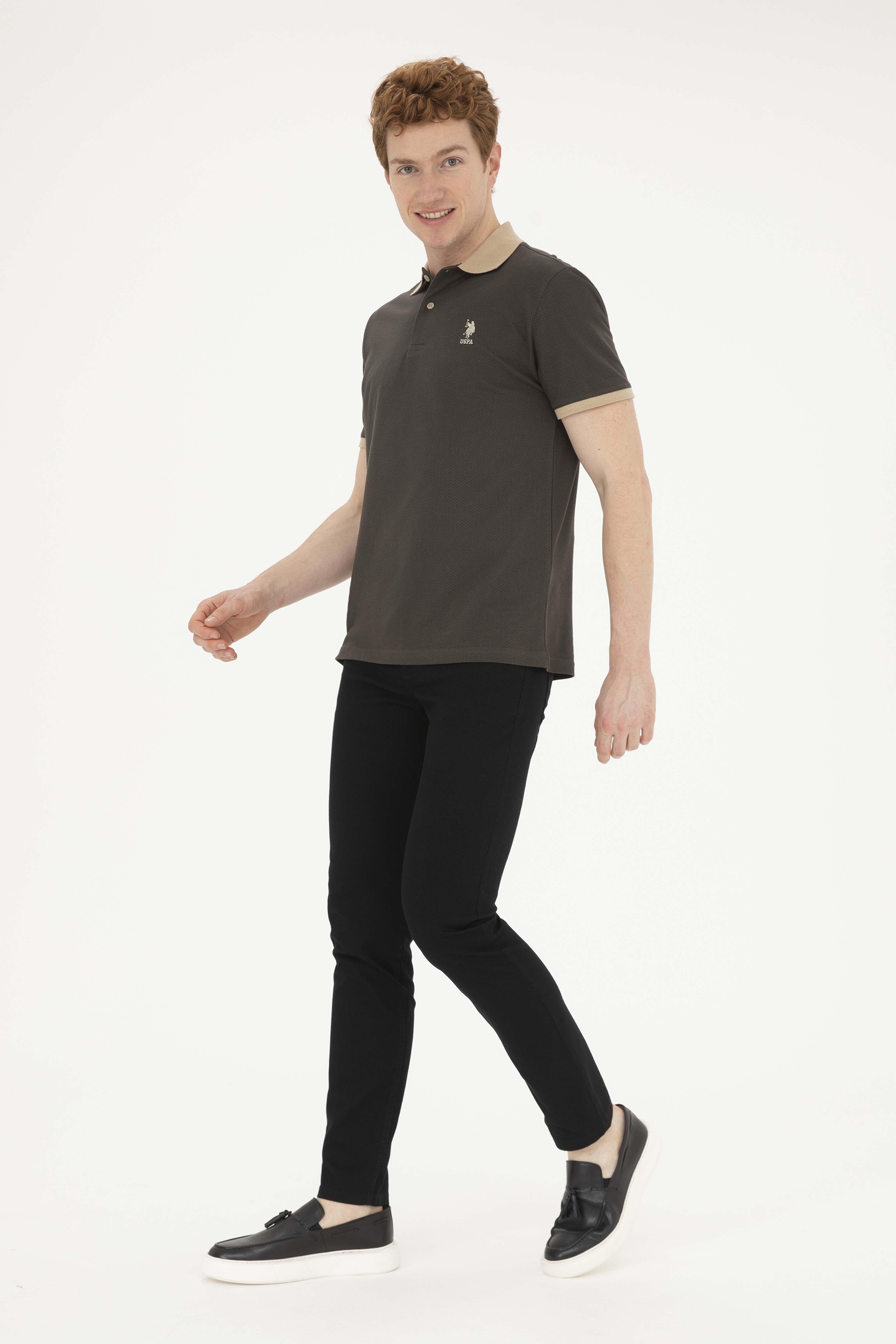 Erkek Slim Fit Siyah Kanvas / Chino Pantolon