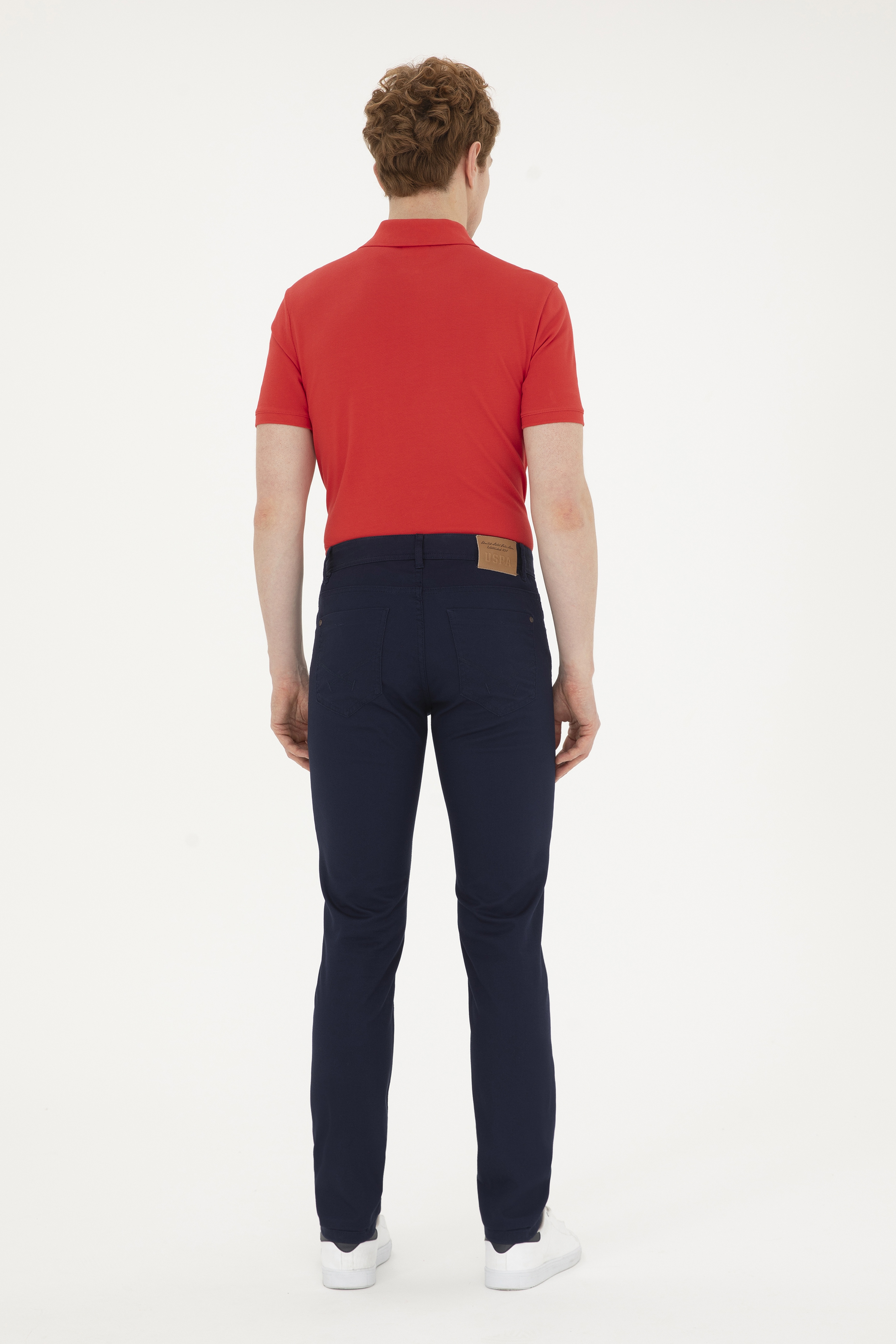 Erkek Slim Fit Lacivert Kanvas / Chino Pantolon - Image 4