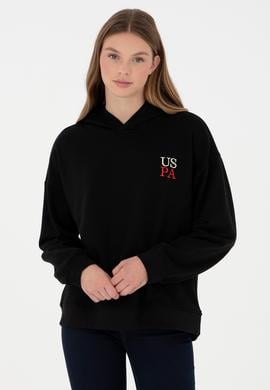 Kadın Siyah Kapüşonlu Sweatshirt - 50291265029