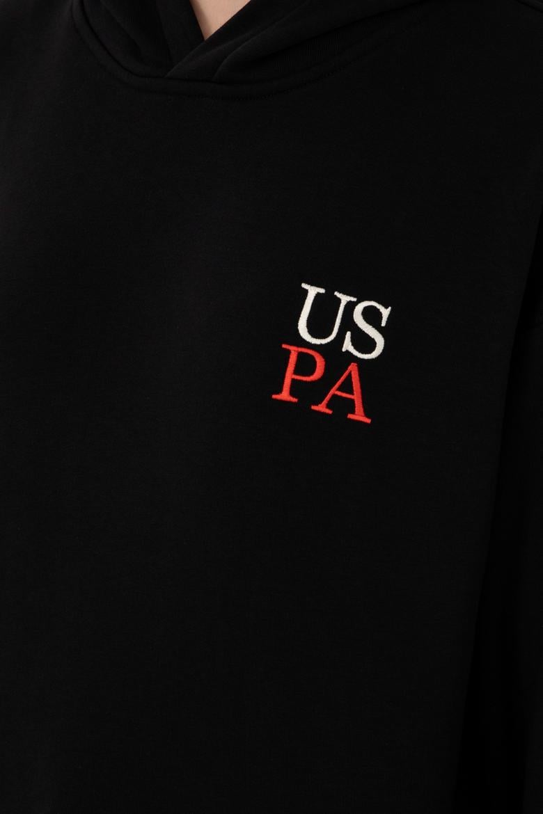 Kadın Siyah Kapüşonlu Sweatshirt - 50291265029