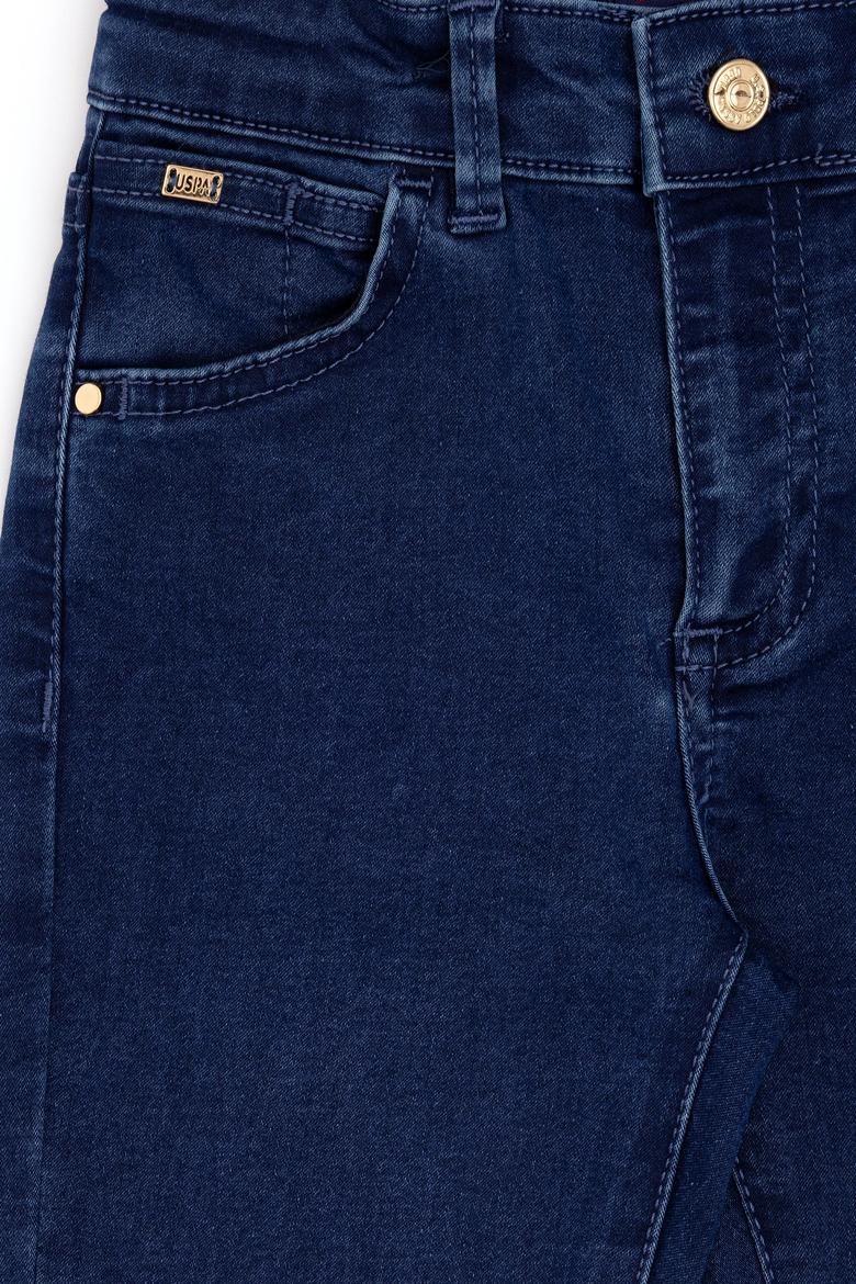 Kız Çocuk Koyu Mavi Jean Pantolon - 50289342003