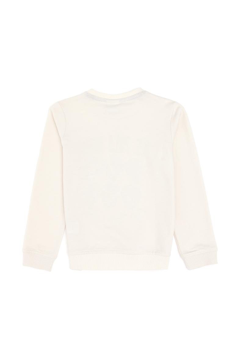 Erkek Çocuk Krem Bisiklet Yaka Sweatshirt - 50290663018