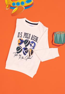 Erkek Çocuk Krem Bisiklet Yaka Sweatshirt - 50290663018