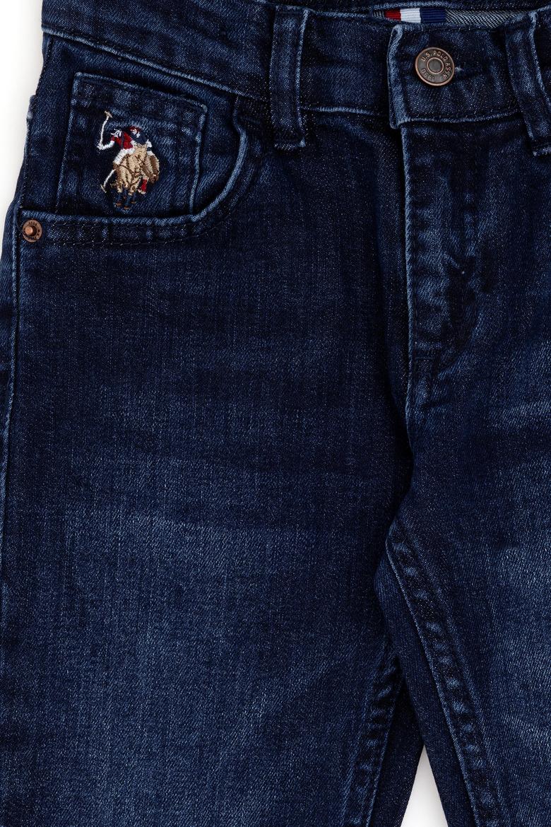 Erkek Çocuk Koyu Mavi Jean Pantolon - 50289640002