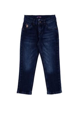 Erkek Çocuk Koyu Mavi Jean Pantolon - 50289640002