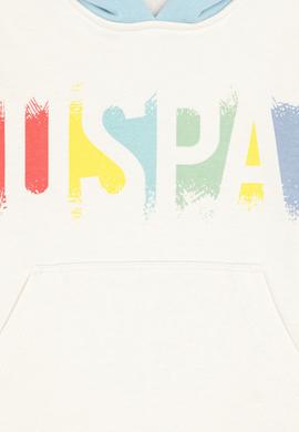 Kız Çocuk Krem Kapüşonlu Sweatshirt - 50290727005