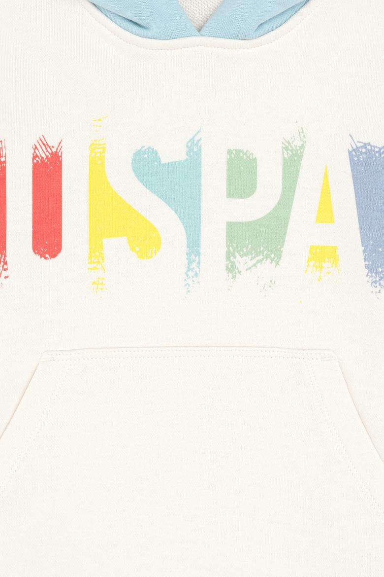 Kız Çocuk Krem Kapüşonlu Sweatshirt - 50290727005