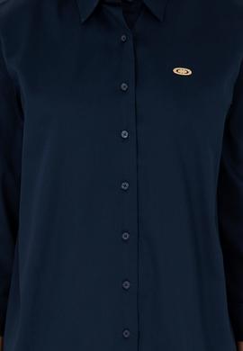 Kadın Lacivert Uzun Kollu Gömlek - 50297108014