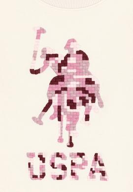 Kız Çocuk Krem Bisiklet Yaka Sweatshirt - 50292564005