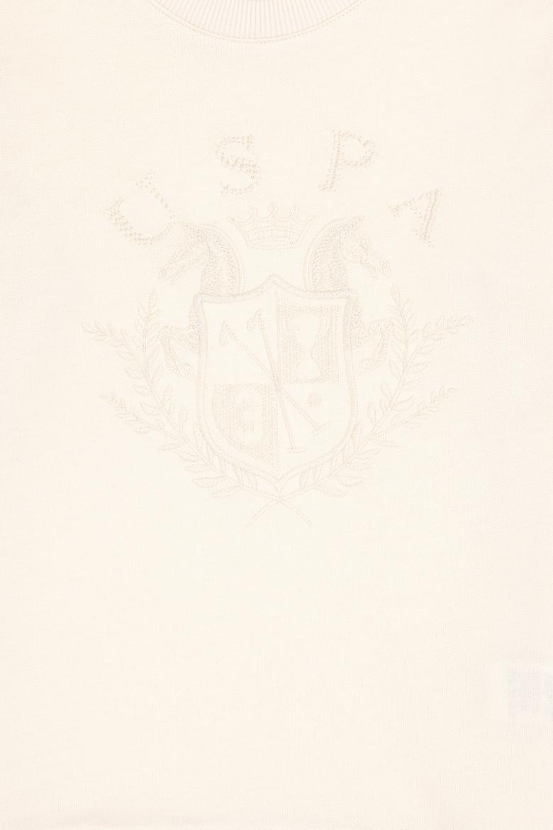 Erkek Çocuk Krem Bisiklet Yaka Sweatshirt - 50290641019