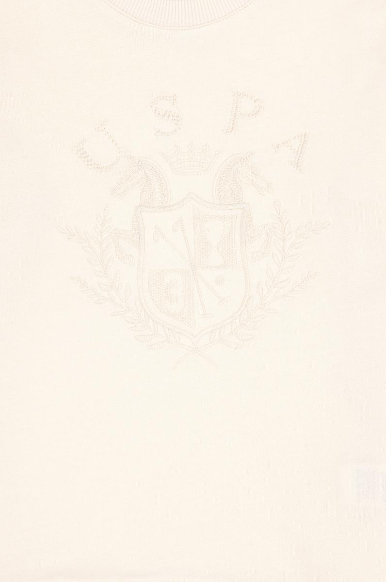 Erkek Çocuk Krem Bisiklet Yaka Sweatshirt