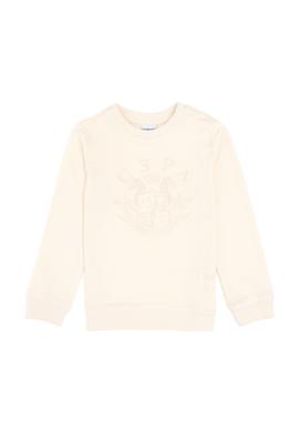 Erkek Çocuk Krem Bisiklet Yaka Sweatshirt - 50290641019