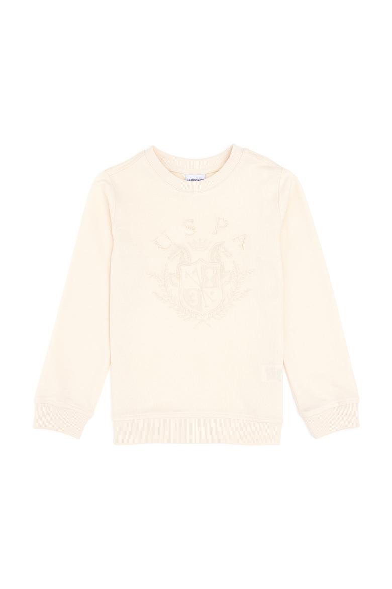 Erkek Çocuk Krem Bisiklet Yaka Sweatshirt - 50290641019