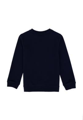 Erkek Çocuk Lacivert Bisiklet Yaka Sweatshirt - 50290641008