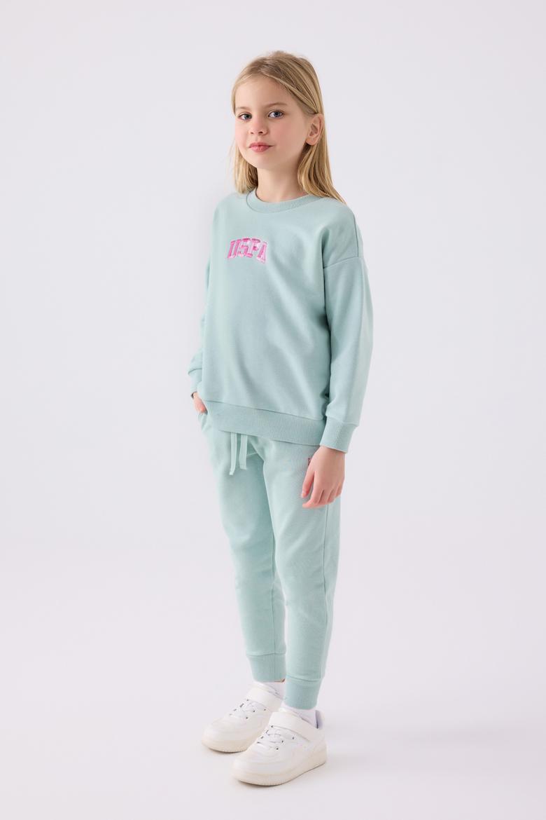 Kız Çocuk Su Yeşili Pijama Takımı