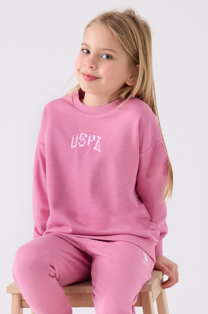 Kız Çocuk Pembe Pijama Takımı