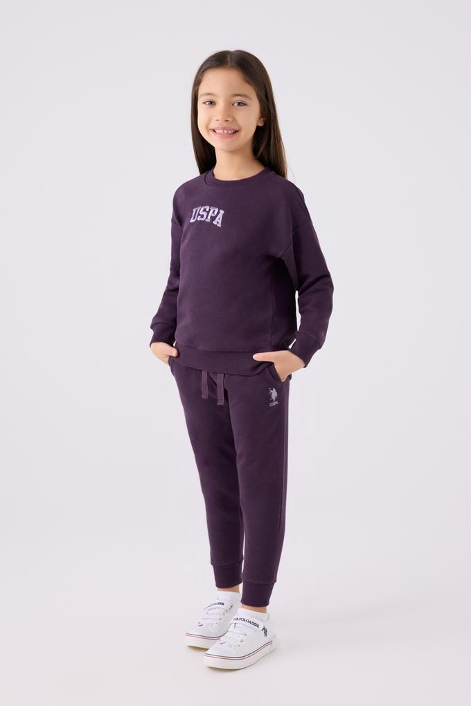 Kız Çocuk Mor Pijama Takımı