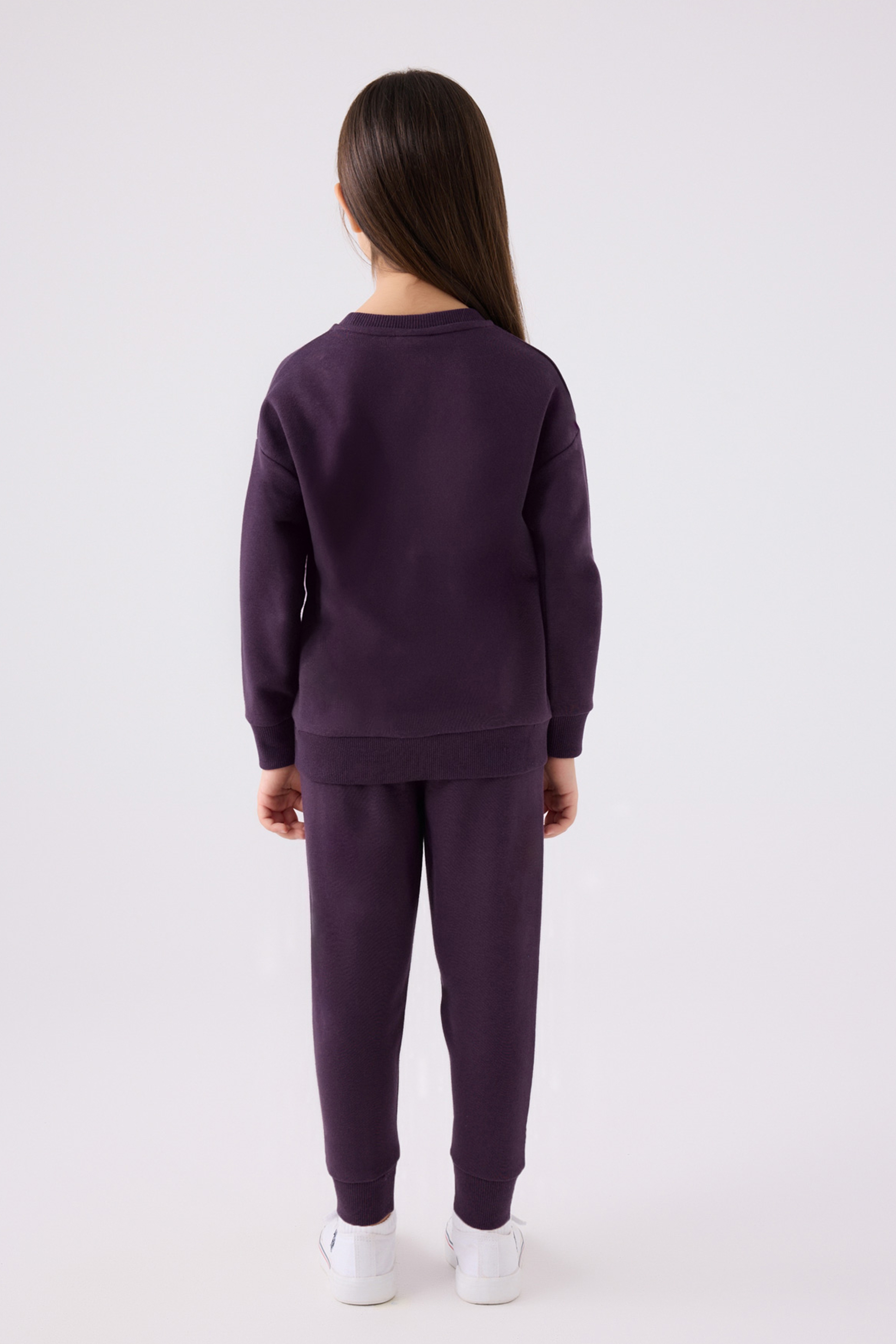 Kız Çocuk Mor Pijama Takımı - Image 4