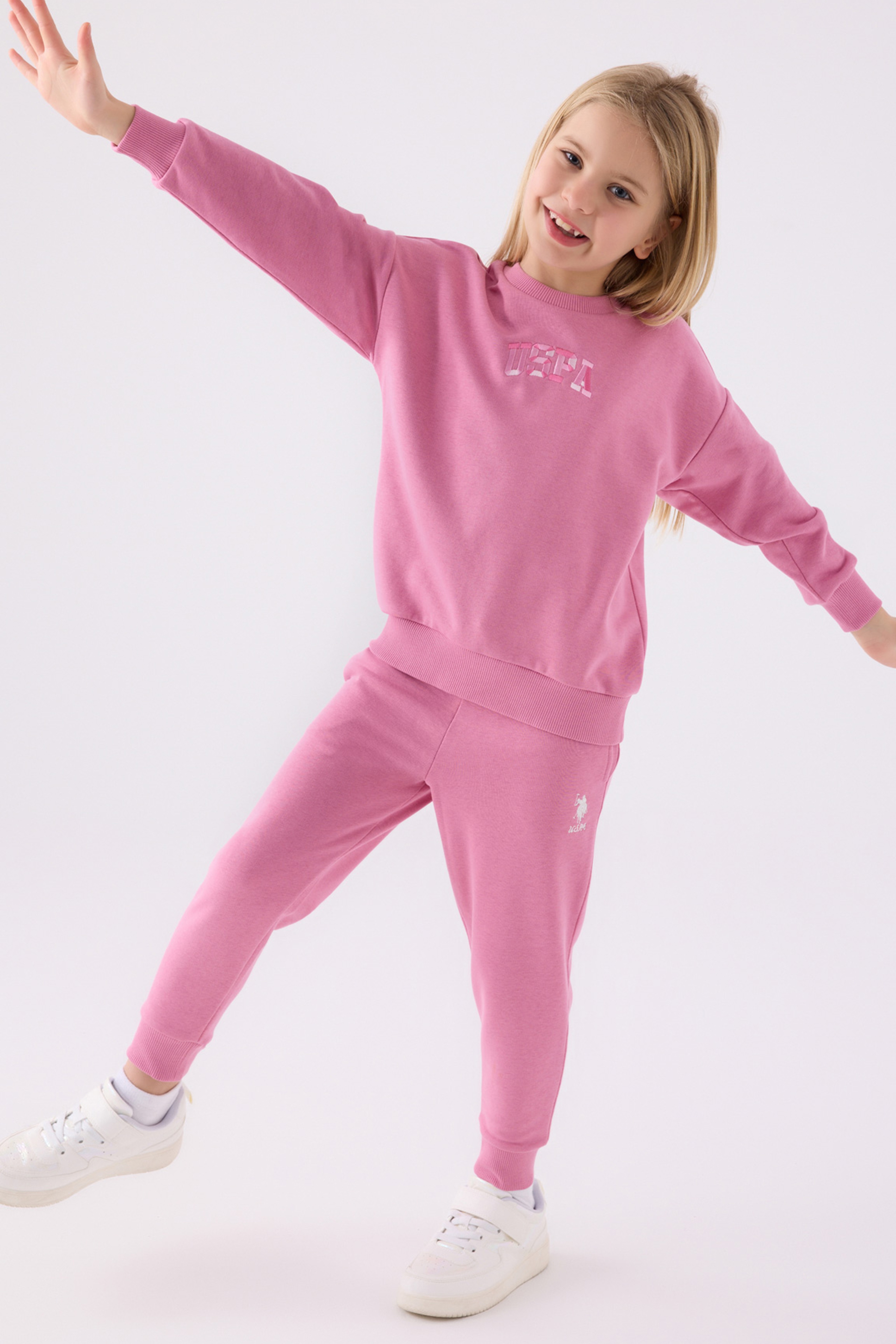 Kız Çocuk Pembe Pijama Takımı - Image 3