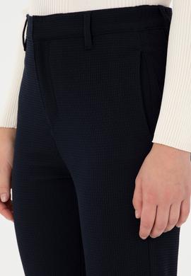 Kadın Lacivert Carrot Hight Waist Fit Kanvas Pantolon - 50298544002