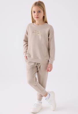 Kız Çocuk Kum Pijama Takımı - 50299750033