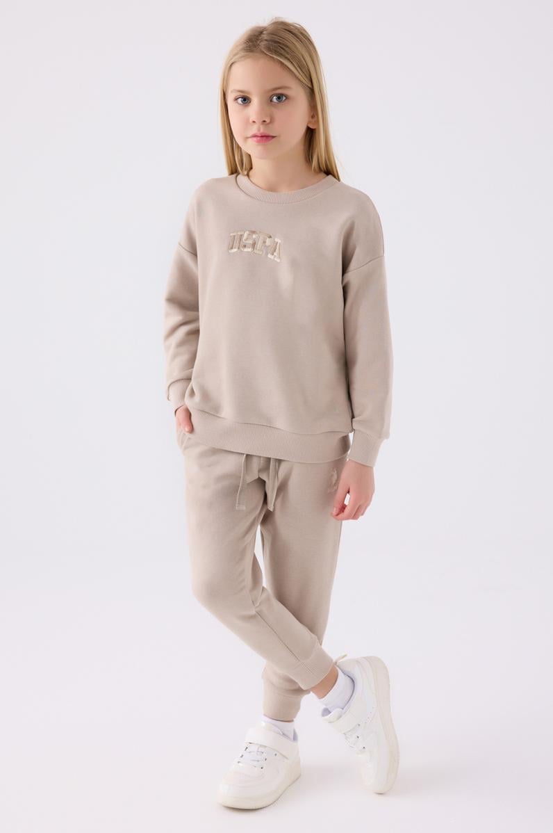 Kız Çocuk Kum Pijama Takımı