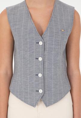 Kadın Mavi Yelek - 50284655068