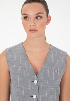 Kadın Mavi Yelek - 50284655068