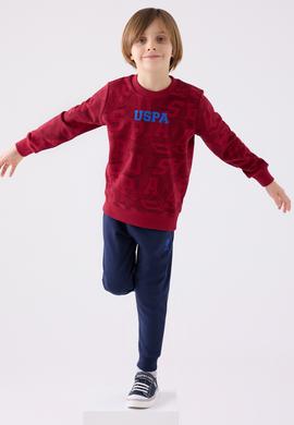 Erkek Çocuk Bordo Pijama Takımı - 50299493028