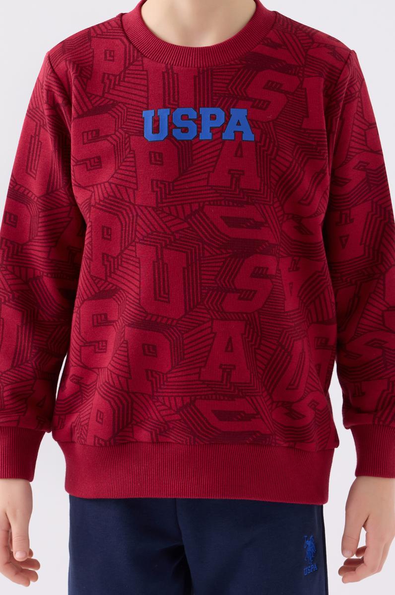 Erkek Çocuk Bordo Pijama Takımı