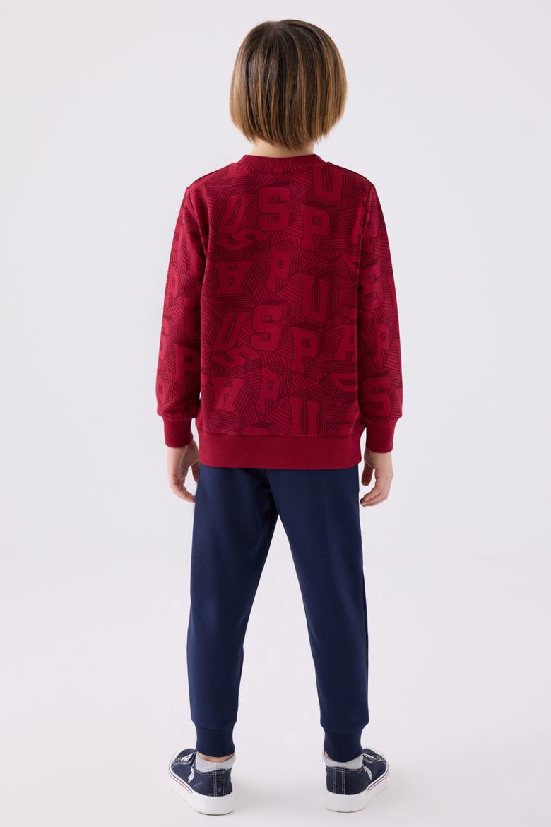 Erkek Çocuk Bordo Pijama Takımı - 50299493028