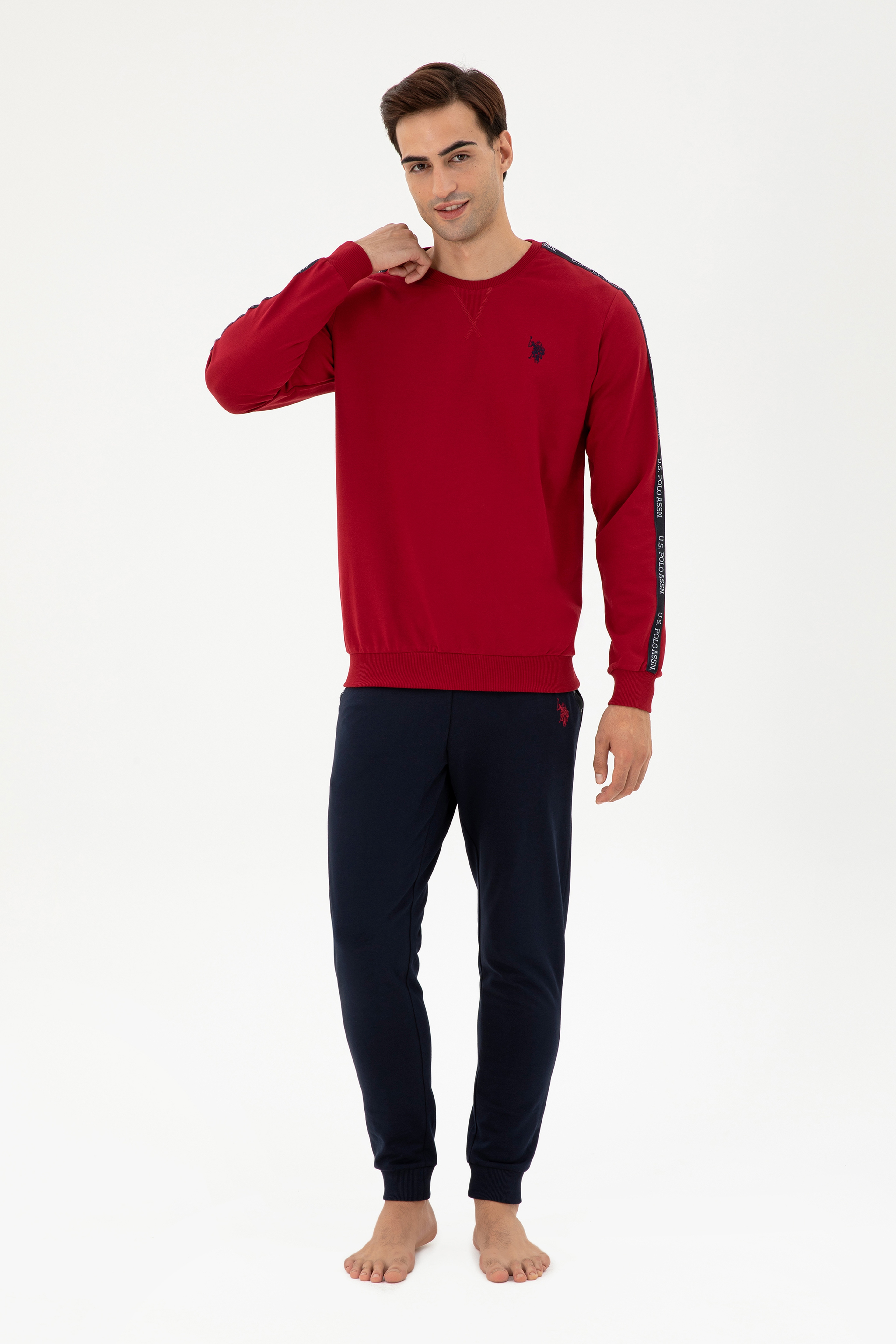 Erkek Bordo Pijama Takımı - Image 2