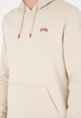 Erkek Kapüşonlu Taş Basic Şardonlu Sweatshirt - 50295176103