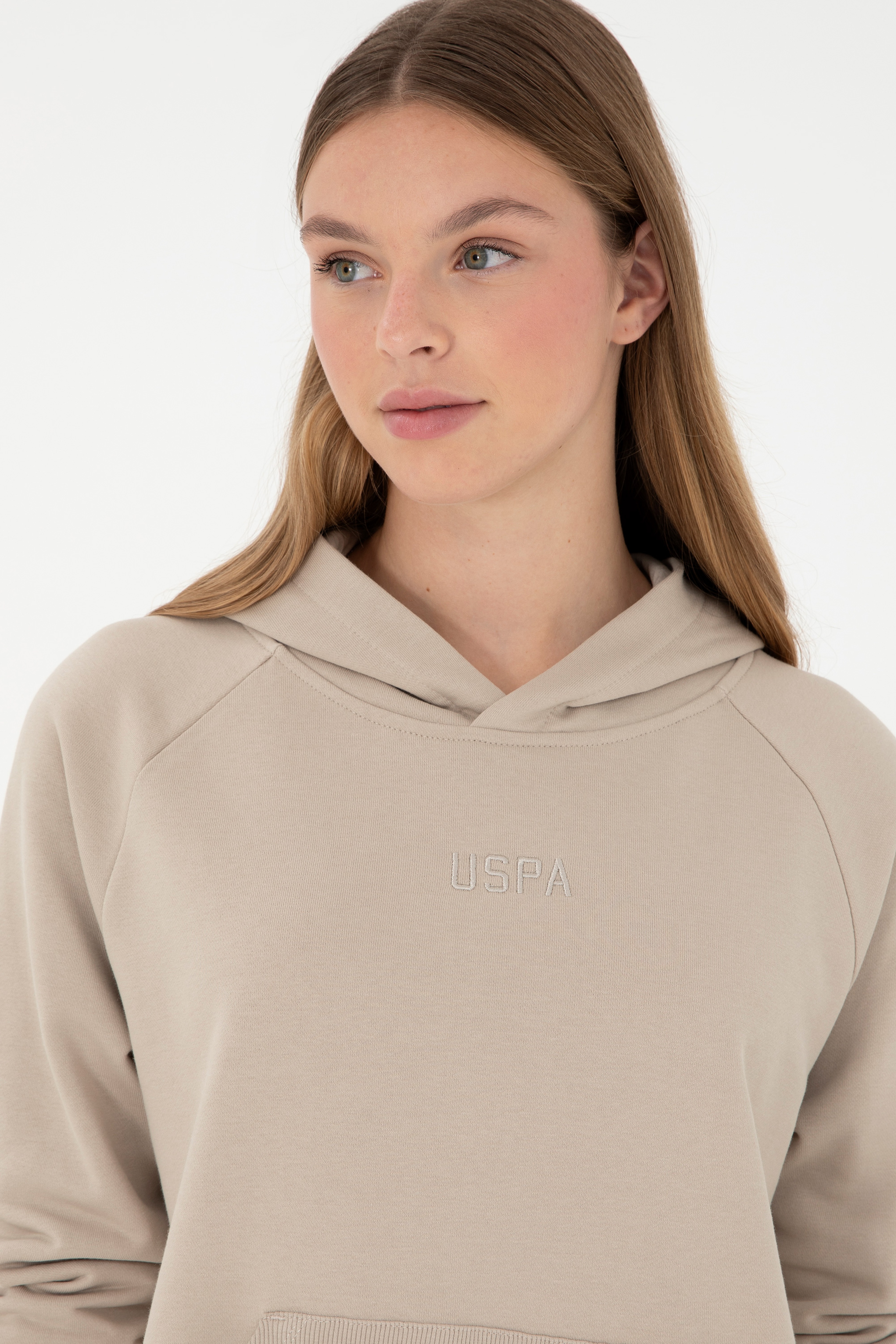 Kadın Taş Kapüşonlu Sweatshirt
