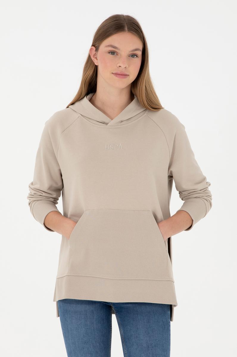 Kadın Taş Kapüşonlu Sweatshirt