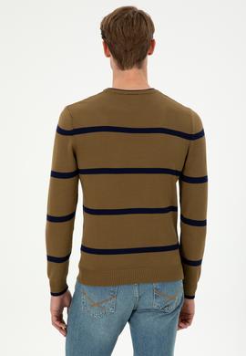 Erkek Haki Bisiklet Yaka Kazak - 50297039007