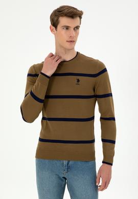 Erkek Haki Bisiklet Yaka Kazak - 50297039007