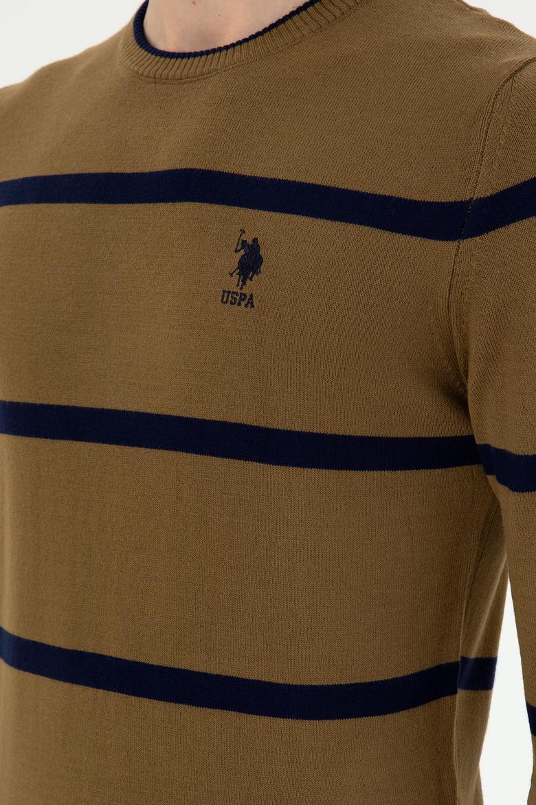 Erkek Haki Bisiklet Yaka Kazak - 50297039007