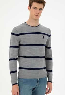 Erkek Gri Melanj Kazak - 50297039027