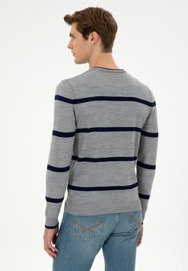 Erkek Gri Melanj Kazak - 50297039027