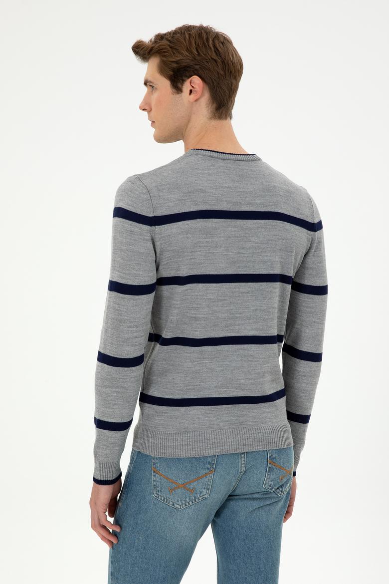 Erkek Gri Melanj Kazak - 50297039027