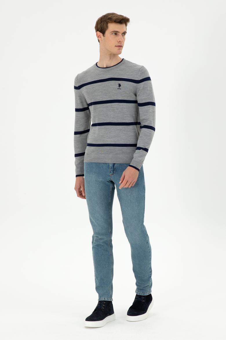 Erkek Gri Melanj Kazak - 50297039027