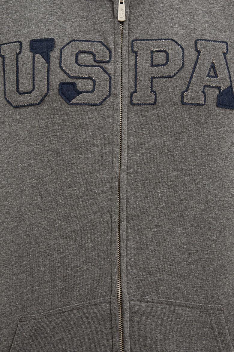 Erkek Antrasit Melanj Örme Hırka - 50225494053