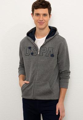 Erkek Antrasit Melanj Örme Hırka - 50225494053